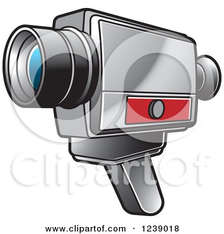Clipart of a Video Camera 2 - Royalty Free Vector Illustration by Lal Perera