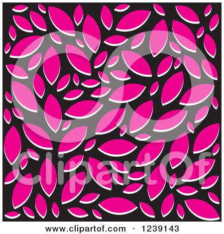 Clipart of a Black and Pink Background - Royalty Free Vector Illustration by Lal Perera
