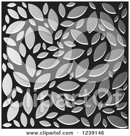 Clipart of a Black and Silver Background - Royalty Free Vector Illustration by Lal Perera