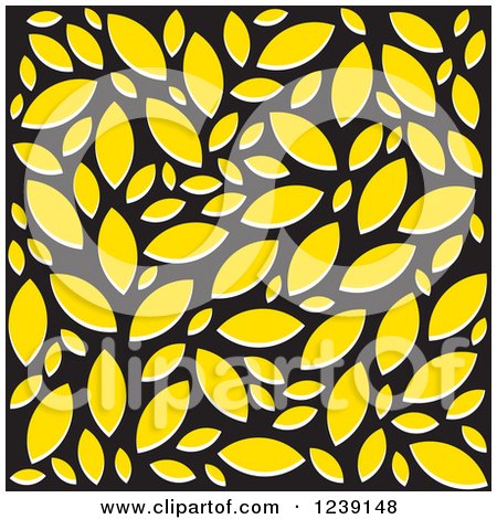 Clipart of a Black and Yellow Background - Royalty Free Vector Illustration by Lal Perera