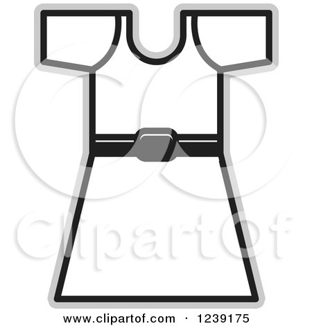 Clipart of a Belted Frock - Royalty Free Vector Illustration by Lal Perera