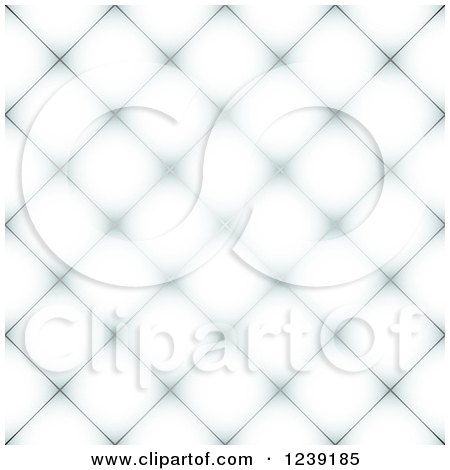Clipart of a Seamless White and Gray Diamond Pattern Tile Background - Royalty Free Vector Illustration by michaeltravers