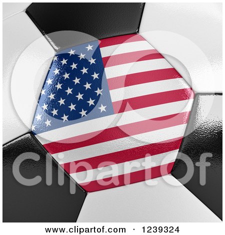 Clipart of a 3d Close up of a Greek Flag on a Soccer Ball - Royalty Free Illustration by stockillustrations