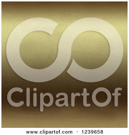 Clipart of a 3d Scratched Gold Metal Texture Background - Royalty Free CGI Illustration by KJ Pargeter