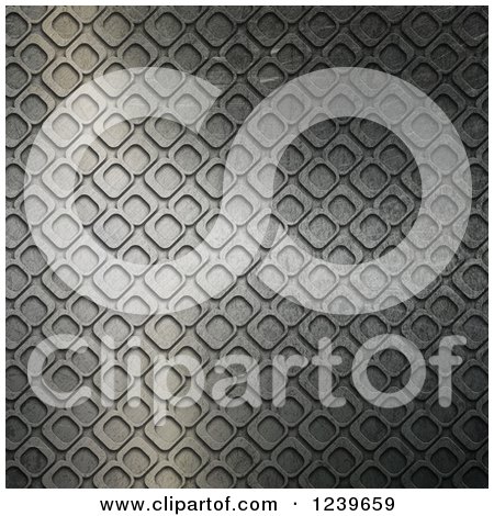 Clipart of a 3d Patterned Metal Background - Royalty Free CGI Illustration by KJ Pargeter