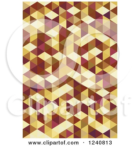 Clipart of a Geometric Cubic Background - Royalty Free Vector Illustration by Vector Tradition SM
