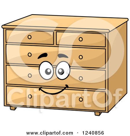 Clipart of a Happy Dresser Character - Royalty Free Vector Illustration by Vector Tradition SM