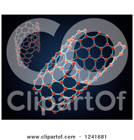 Clipart of a 3d Nanotube Structure - Royalty Free Illustration by Mopic