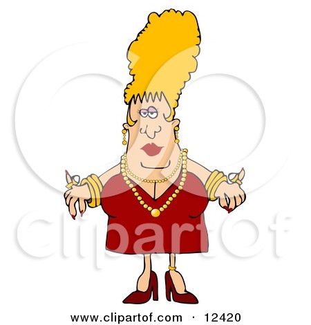 https://images.clipartof.com/small/12420-Glamorous-Busty-Blond-Woman-With-High-Hair-Wearing-A-Red-Dress-And-Decked-Out-In-Gold-Jewelry-Clipart-Illustration.jpg