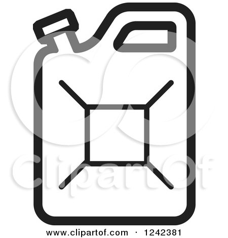 clipart of a black and white water jug 3 royalty free vector illustration by lal perera 1242381