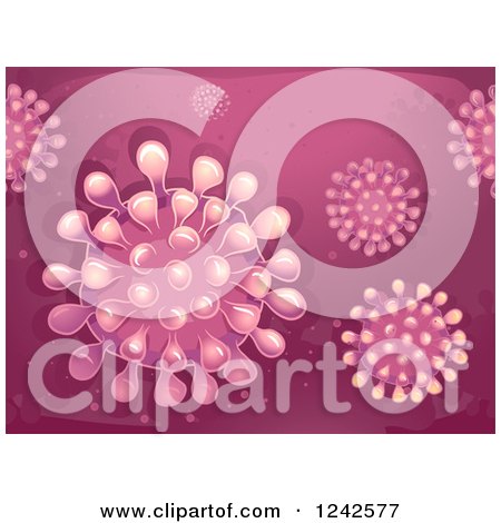 Clipart of a Corona Virus - Royalty Free Vector Illustration by BNP Design Studio