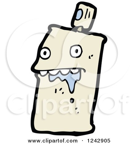 Clipart of a Drooling Spray Paint Can - Royalty Free Vector Illustration by lineartestpilot