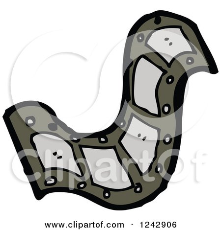 Clipart of a Wavy Film Strip - Royalty Free Vector Illustration by lineartestpilot