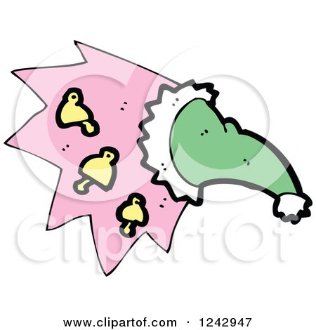 Clipart of a Magic Hat with Bells - Royalty Free Vector Illustration by lineartestpilot