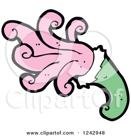 Clipart of a Magic Hat with Pink Splashes - Royalty Free Vector Illustration by lineartestpilot