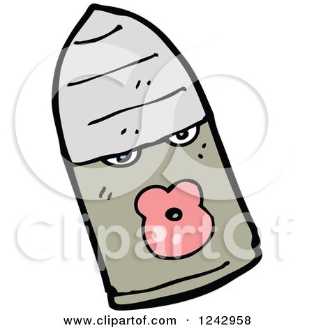 Clipart of a Bullet - Royalty Free Vector Illustration by lineartestpilot