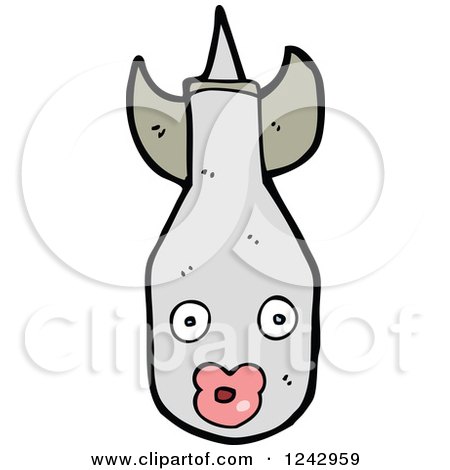 Clipart of a Missile - Royalty Free Vector Illustration by lineartestpilot