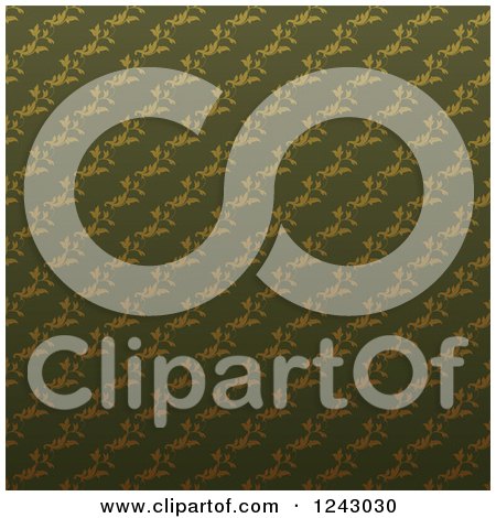 Clipart of a Vintage Wallpaper Pattern Background - Royalty Free Vector Illustration by lineartestpilot
