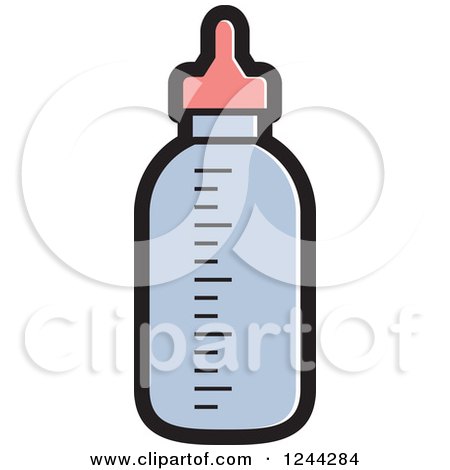 Clipart of a Baby Formula Bottle - Royalty Free Vector Illustration by Lal Perera