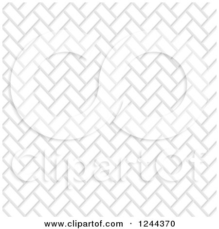 Clipart of a Seamless White Brick Pattern - Royalty Free Vector Illustration by vectorace