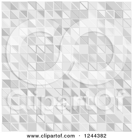 Clipart of a Gray Pixel Tile or Square Background Texture - Royalty Free Vector Illustration by vectorace