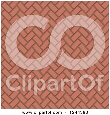 Clipart of a Seamless Brick Pattern - Royalty Free Vector Illustration by vectorace