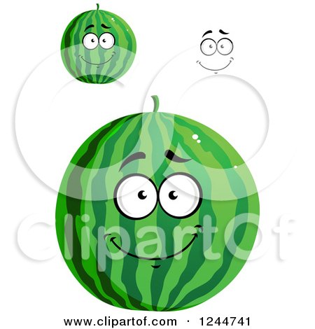 Clipart of Watermelons - Royalty Free Vector Illustration by Vector Tradition SM