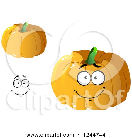Clipart of Pumpkins - Royalty Free Vector Illustration by Vector Tradition SM