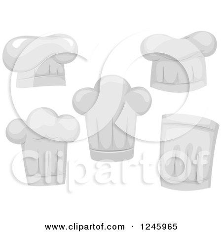 Clipart of Chef Toque Hats - Royalty Free Vector Illustration by BNP Design Studio