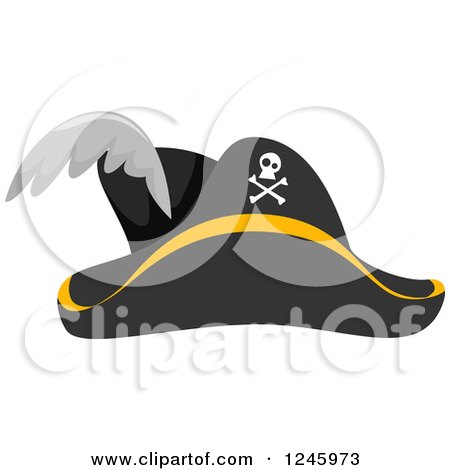 Clipart of a Pirate Hat - Royalty Free Vector Illustration by BNP Design Studio