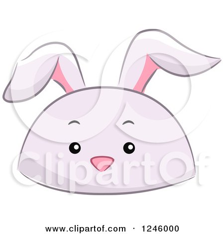 Clipart of a Rabbit Animal Hat - Royalty Free Vector Illustration by BNP Design Studio