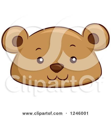 Clipart of a Bear Animal Hat - Royalty Free Vector Illustration by BNP Design Studio