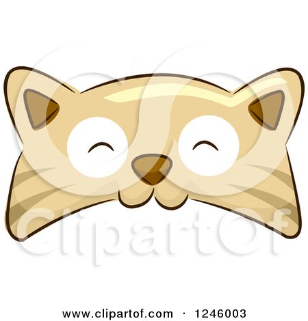 Clipart of a Cat Animal Hat - Royalty Free Vector Illustration by BNP Design Studio