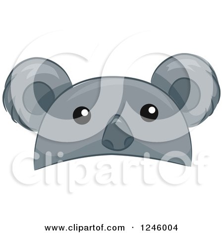 Clipart of a Koala Animal Hat - Royalty Free Vector Illustration by BNP Design Studio
