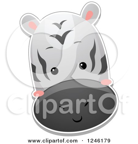 Clipart of a Zebra Head - Royalty Free Vector Illustration by BNP Design Studio