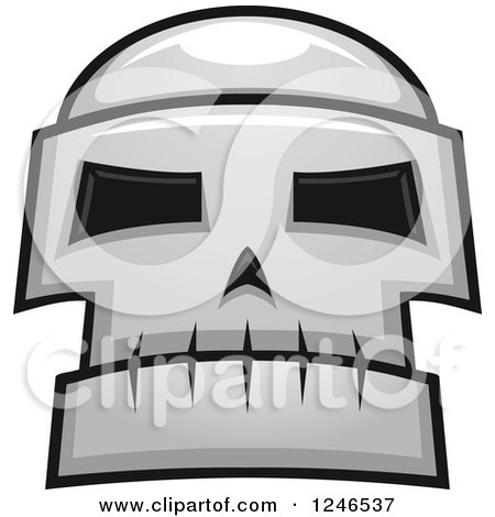 Clipart of a Monster Skull - Royalty Free Vector Illustration by Vector Tradition SM
