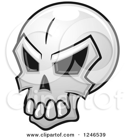Clipart of a Skull - Royalty Free Vector Illustration by Vector Tradition SM