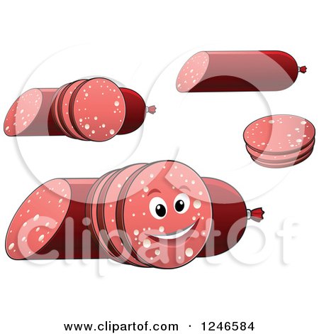 Clipart of Sausages - Royalty Free Vector Illustration by Vector Tradition SM