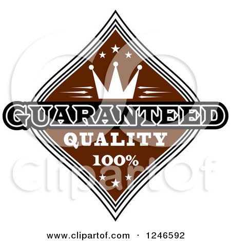 Clipart of a Guaranteed Premium Quality Label - Royalty Free Vector Illustration by Vector Tradition SM
