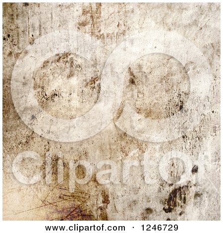 Clipart of a Grungy Scratched Stone Background - Royalty Free Illustration by KJ Pargeter
