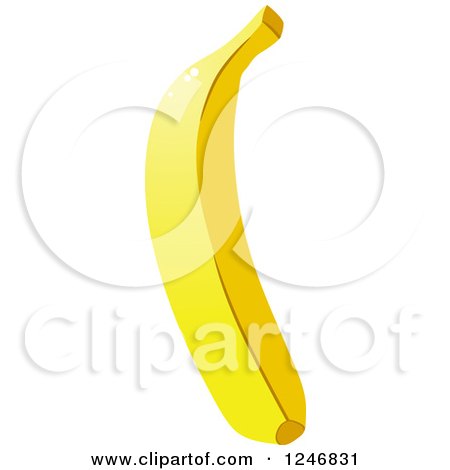 Clipart of a Banana - Royalty Free Vector Illustration by Vector Tradition SM