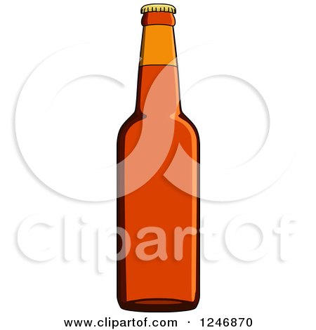 Clipart of a Beer Bottle - Royalty Free Vector Illustration by Vector Tradition SM