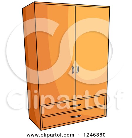 Clipart of a Wardrobe - Royalty Free Vector Illustration by Vector Tradition SM