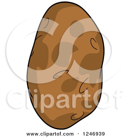 Clipart of a Potato - Royalty Free Vector Illustration by Vector Tradition SM