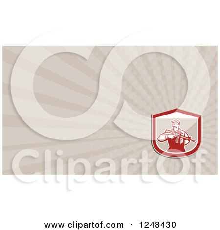 Clipart of a Background or Business Card Design - Royalty Free Illustration by patrimonio