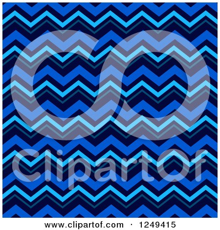 Clipart of a Background of Blue Chevrons - Royalty Free Illustration by Prawny