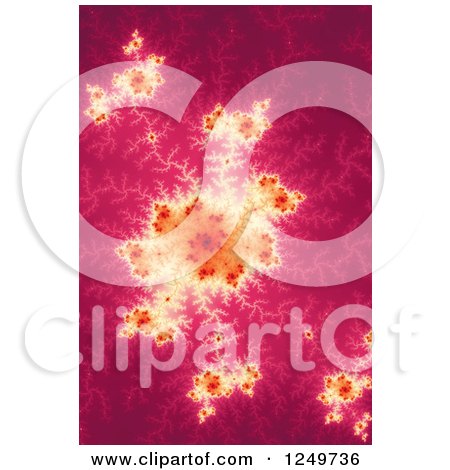 Clipart of a Pink Mandelbrot Fractal Spiral - Royalty Free Illustration by oboy