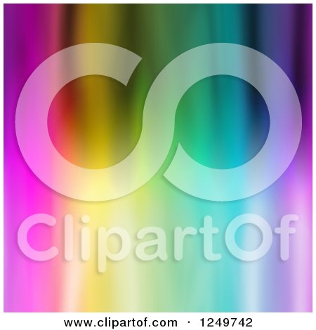 Clipart of a Funky Colorful Background - Royalty Free Illustration by Arena Creative