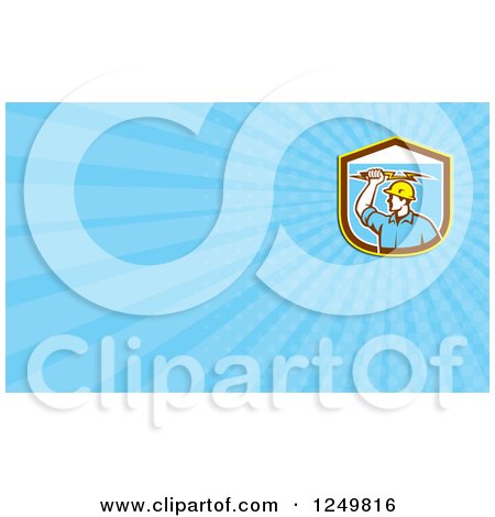 Clipart of a and Ray Business Card Design - Royalty Free Illustration by patrimonio