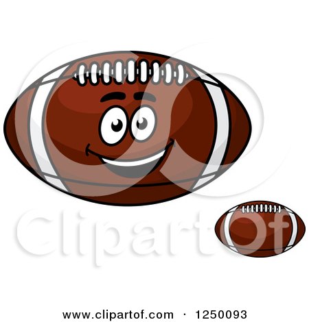 Clipart of Footballs - Royalty Free Vector Illustration by Vector Tradition SM